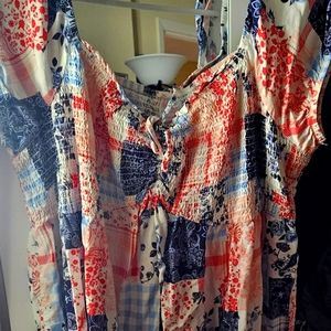 Short sleeve bohemian inspired top